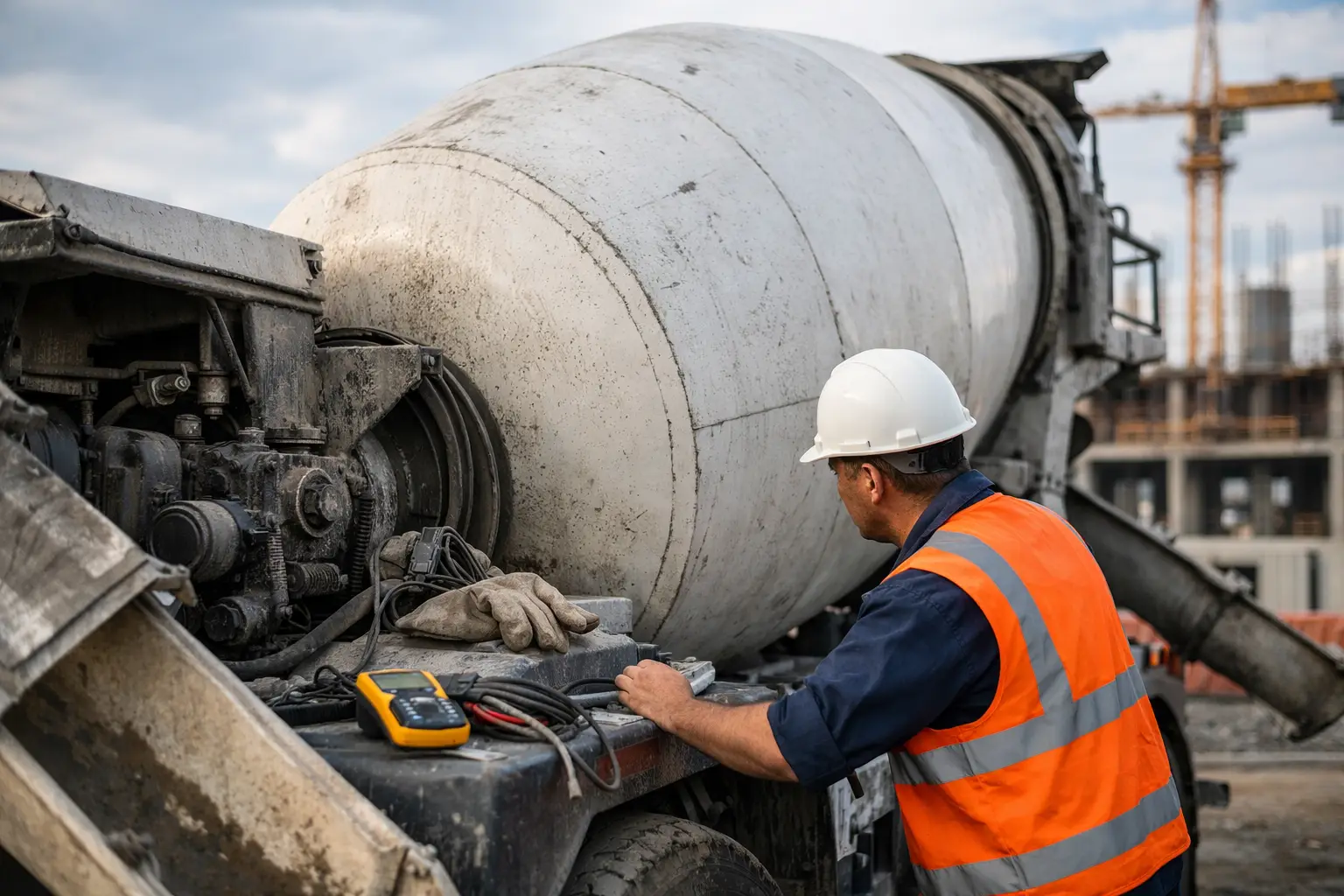Concrete Mixer Drum Not Turning? Find the Fault